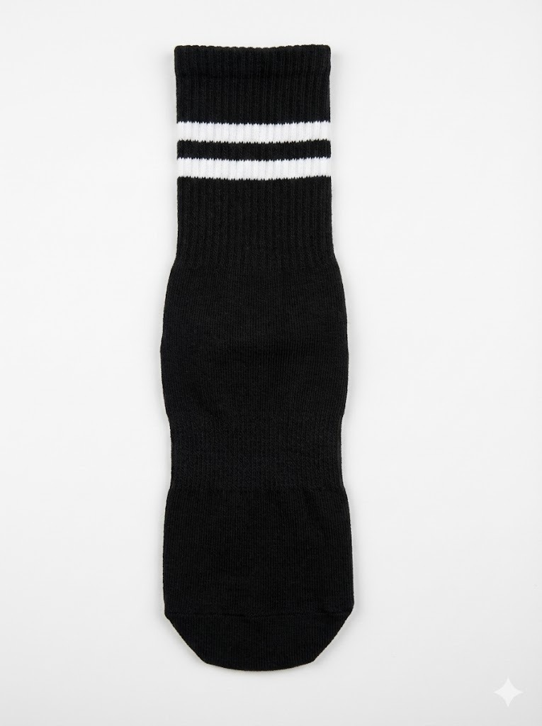 Calceta Negra Antideslizante